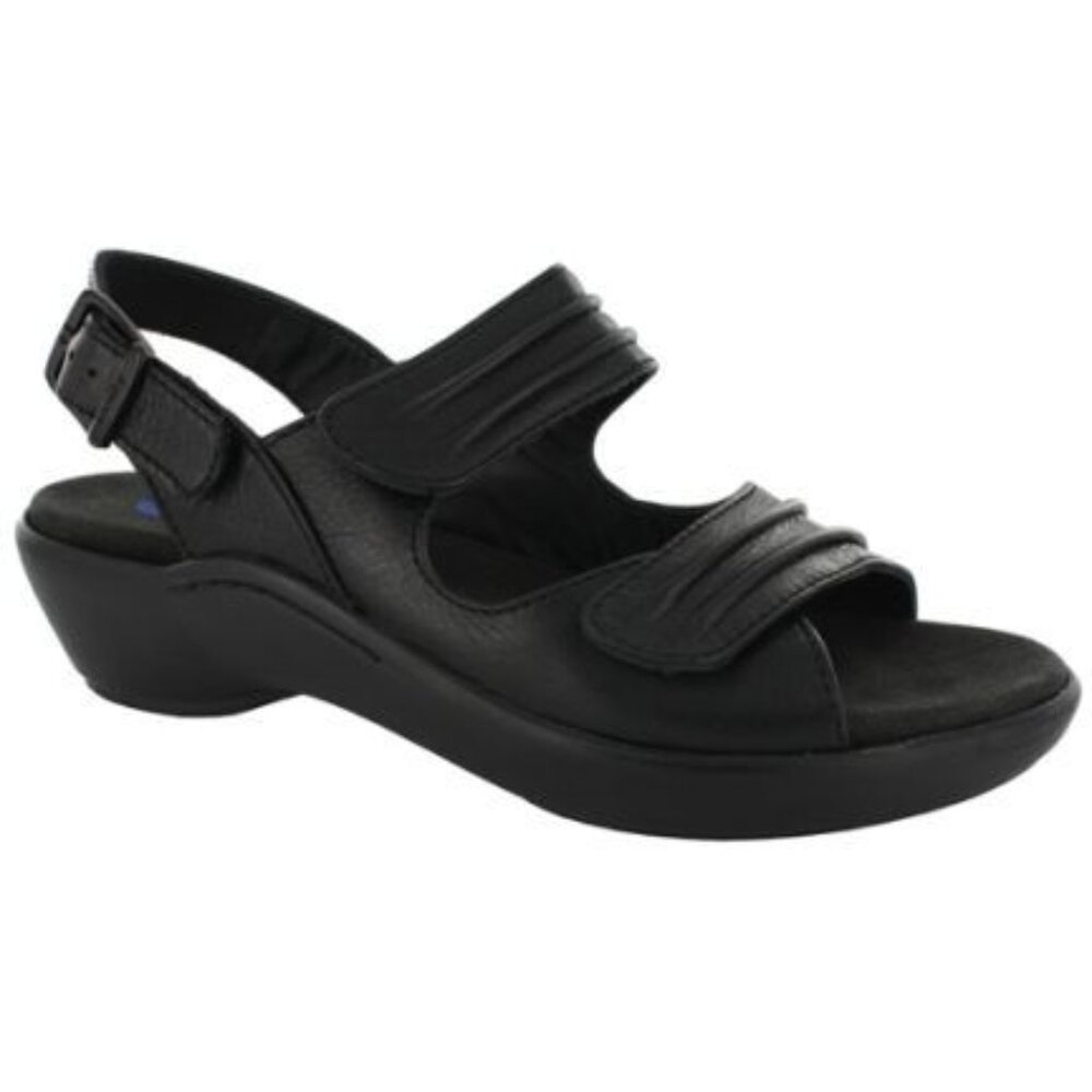 Wolky Mandalay in black italian smoothie 2-tone leather euro 40